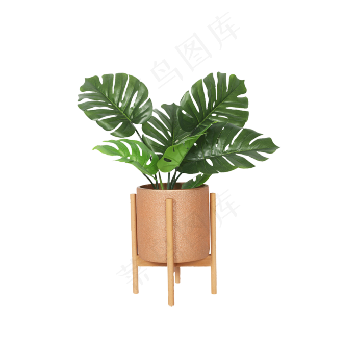 卡通盆栽植物下载