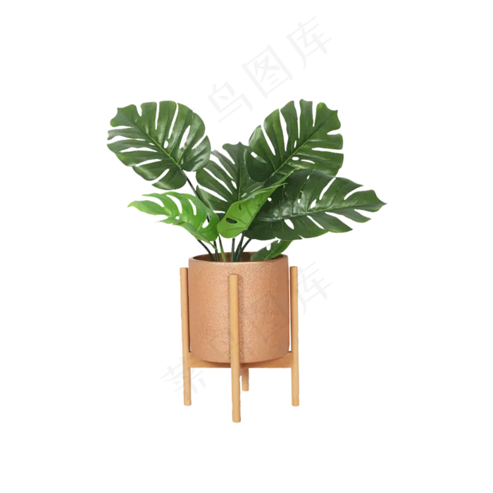 卡通盆栽植物下载(2000*2000px)psd模版下载