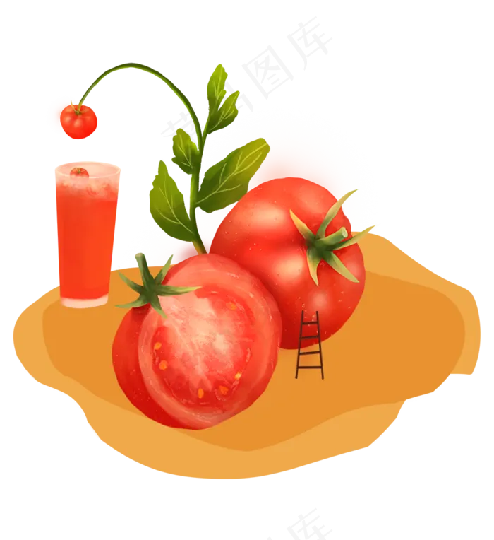 水果主题之西红柿(1000X1092(DPI:300))psd模版下载