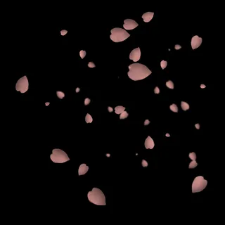 漂浮粉色玫瑰花瓣