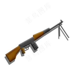 冲锋枪建军节素材