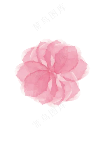 粉色水彩笔刷墨迹