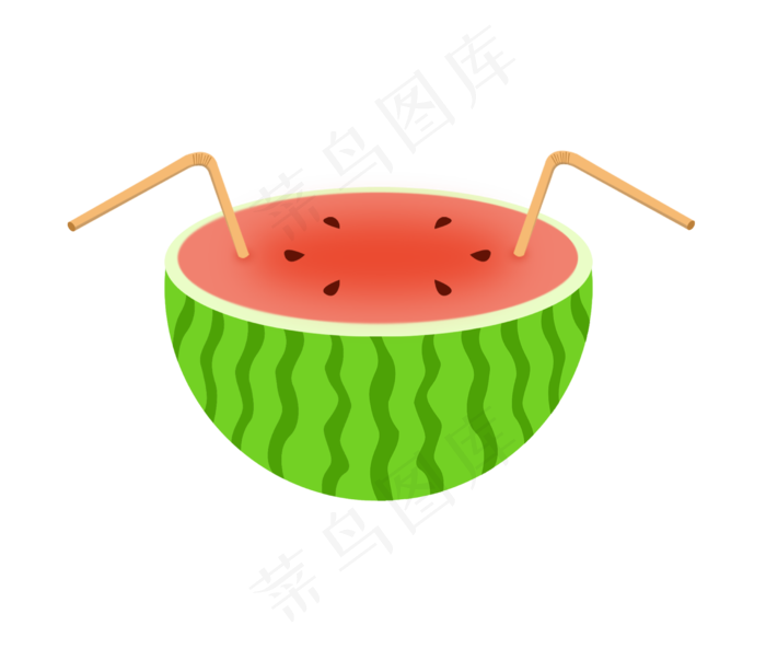 夏日西瓜饮品素材
