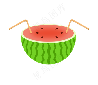 夏日西瓜饮品素材