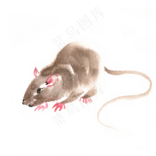 2020鼠年觅食的小老鼠,免抠元素