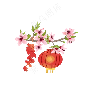 新年装饰红灯笼,免抠元素