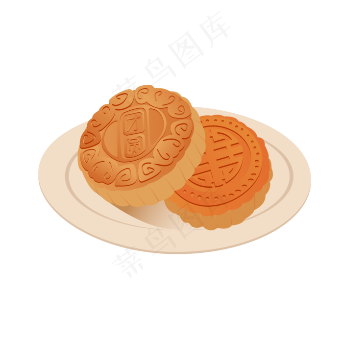中秋节吃月饼矢量元素中秋,免抠元素