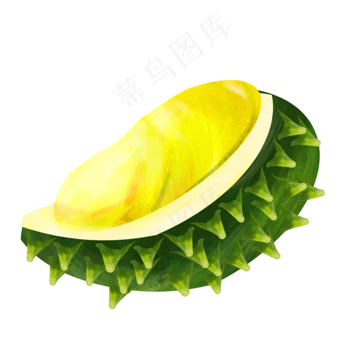 美味水果榴莲(2000X2000(DPI:300))psd模版下载