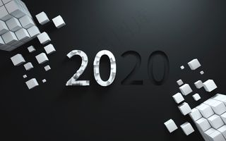 创意鼠年文字2020