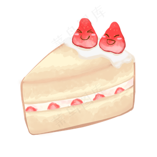 三角形水果蛋糕插图