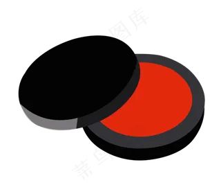 黑色打开的水印