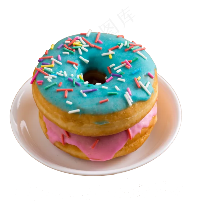 一碟水果味的甜甜圈(2000X2000(DPI:300))psd模版下载