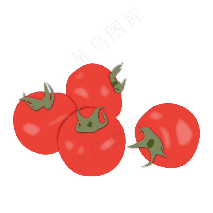 卡通西红柿矢量图下载