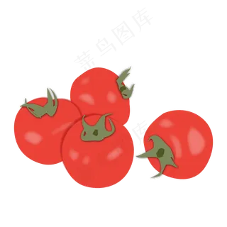 卡通西红柿矢量图下载