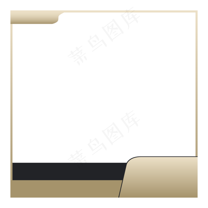 黑色黑金电商主图,免抠元素