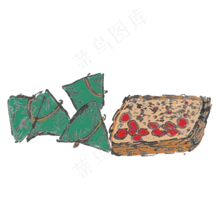 端午节生动粽子手绘