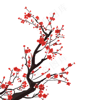 花朵花卉梅花,免抠元素