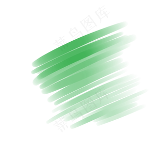绿色水墨水彩笔刷