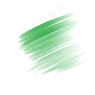 绿色水墨水彩笔刷