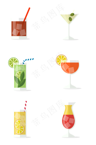 夏至夏天夏季饮料免扣图标素材