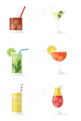 夏至夏天夏季饮料免扣图标素材