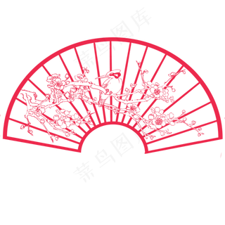 卡通手绘花鸟剪纸,免抠元素