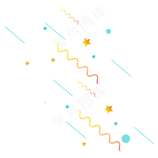 卡通矢量促销漂浮氛围电商