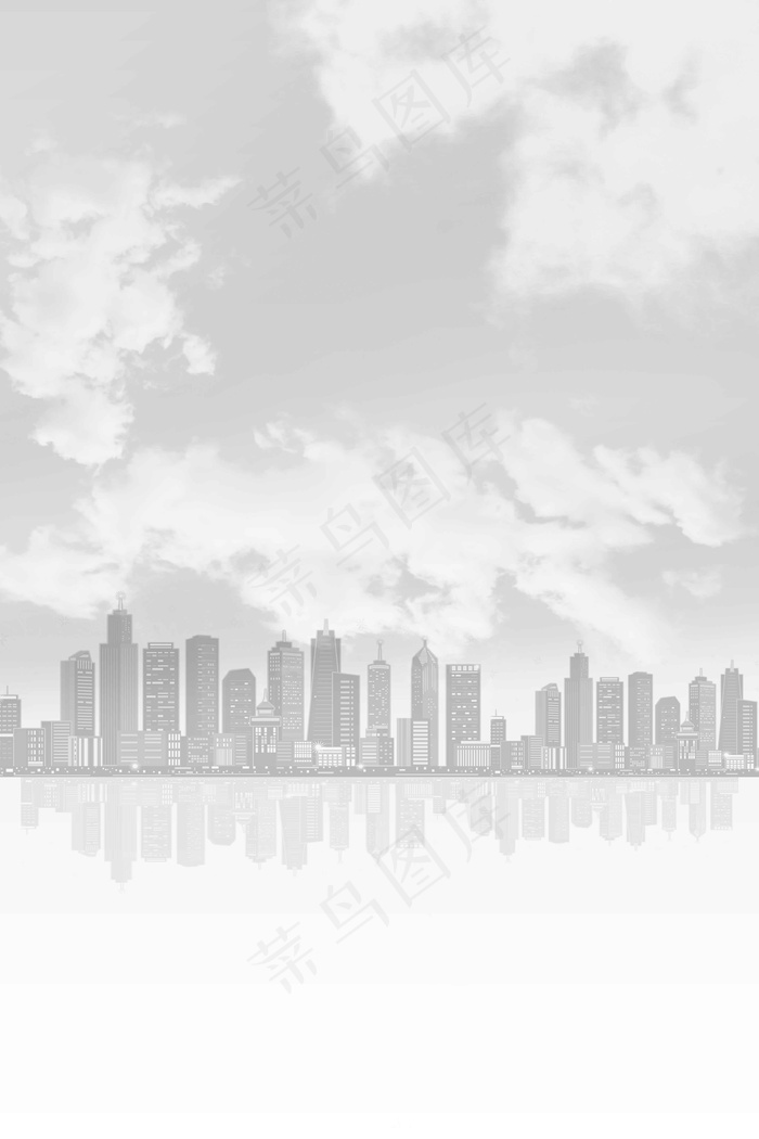 简洁白灰科技商务背景