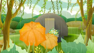 清明郊外祭祀祖先