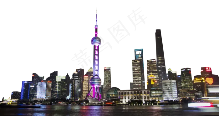 上海外滩,免抠元素(2000X1061(DPI:300))psd模版下载