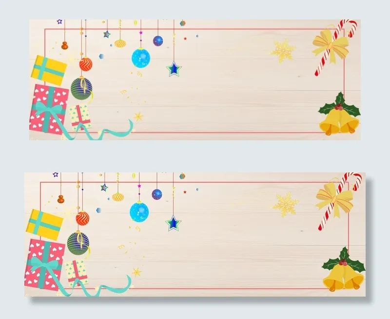 简约卡通圣诞节banner(1920*700px 	       )psd模版下载