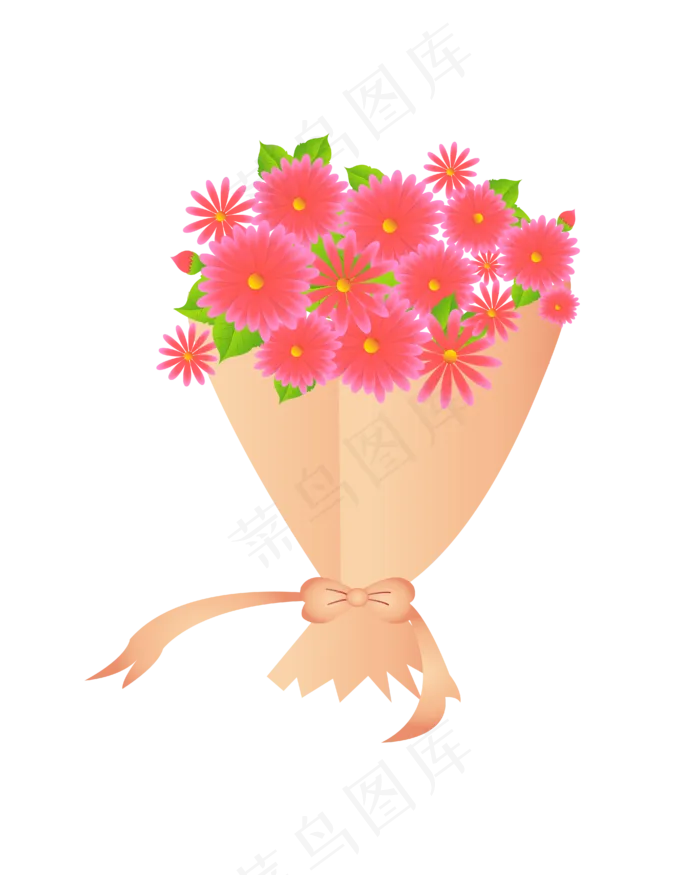 矢量手绘卡通花束(4167*5208px 300 dpi )ai矢量模版下载