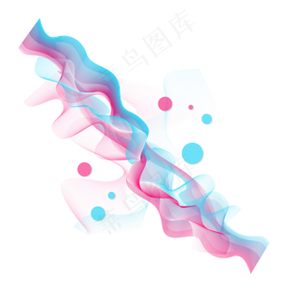 618电商流体渐变清新免扣素材