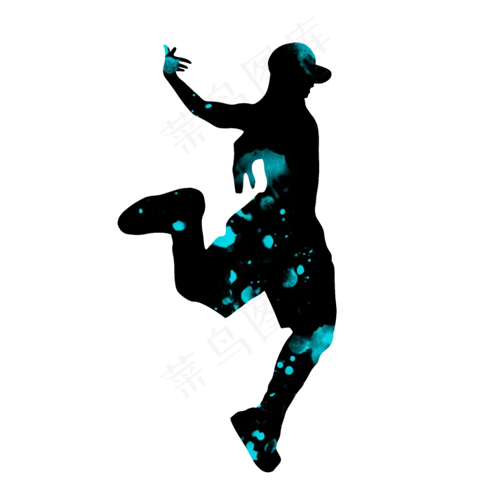 开学季舞蹈社团招新剪影,免抠元素(2000X2000(DPI:300))psd模版下载
