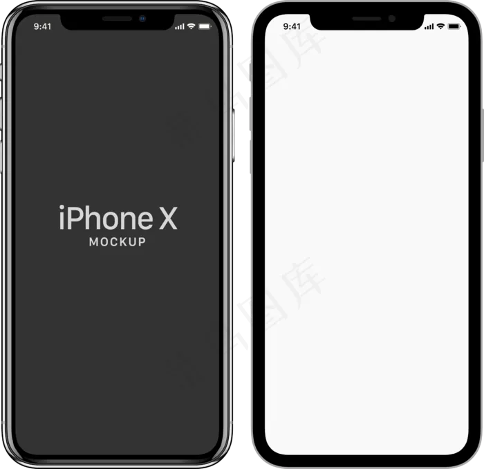 iPhoneX,免抠元素(2409*2332px 300 dpi )ai矢量模版下载