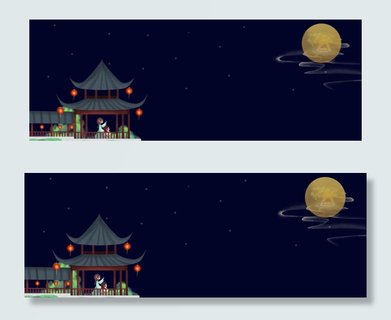 中秋姐妹亭中赏月