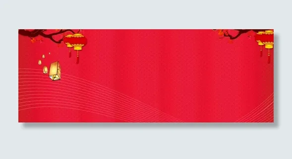 红色中国风春节banner 红色中国风春节banner