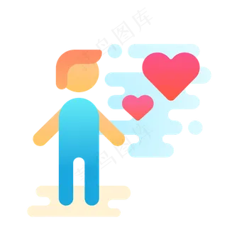 约会的男孩免抠图