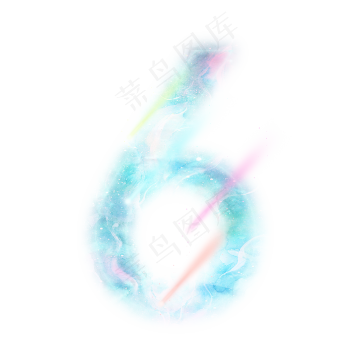梦幻星空数字6