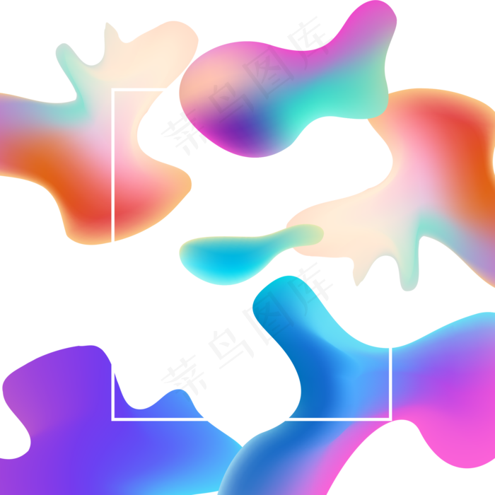 618彩色流体渐变618炫彩流