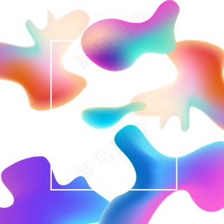 618彩色流体渐变618炫彩流