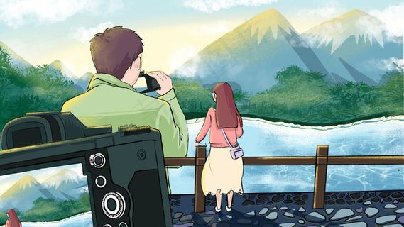 五月你好春景夏景照相旅游