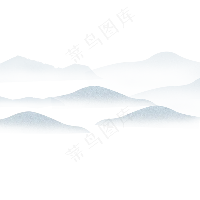 中国风水墨云海,免抠元素(2000*2000px 300 dpi )psd模版下载