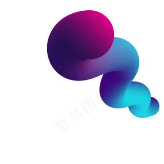 618电商商城流体渐变装饰素材