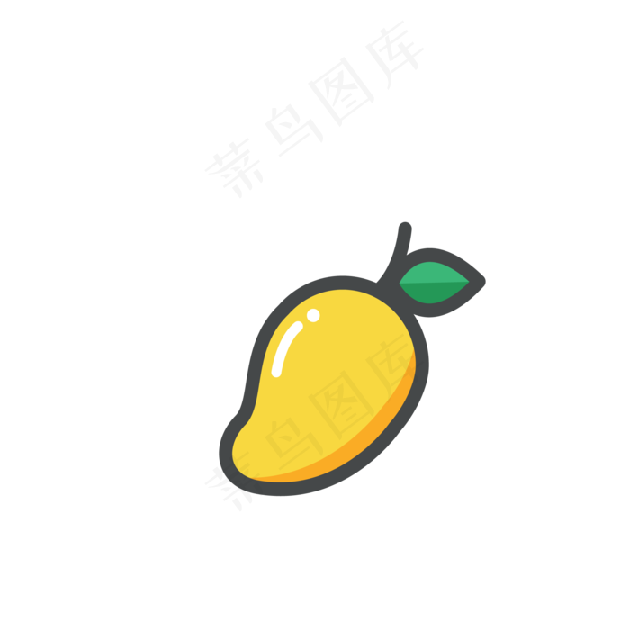 黄色的芒果免抠图