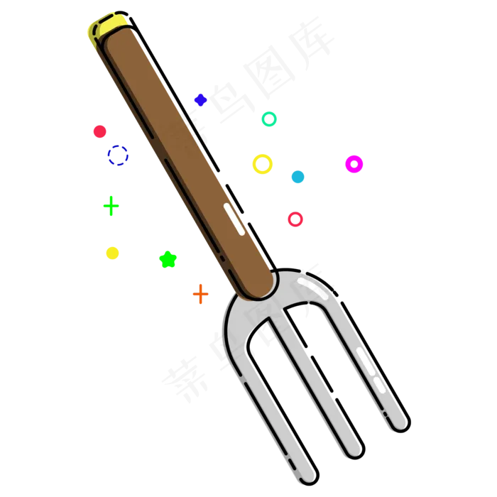MBE风格铁耙矢量免抠png