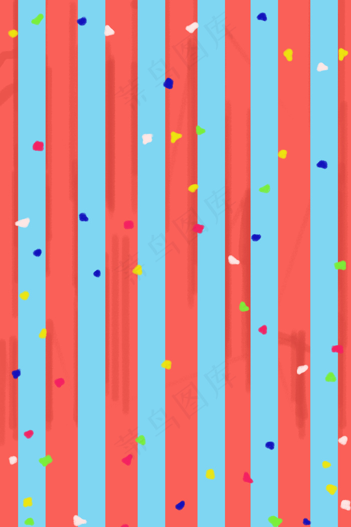 冷色生日派对背景海报