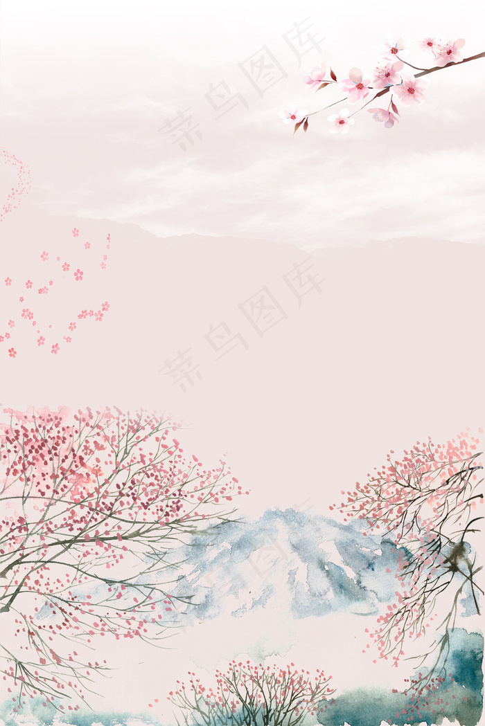 桃花背景免费下载