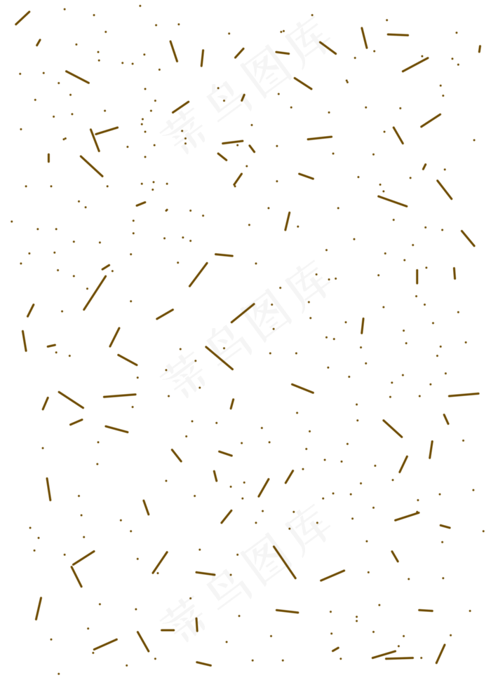 烫金抽象点线星空手绘,免抠元素(3508*4961px 300 dpi )psd模版下载