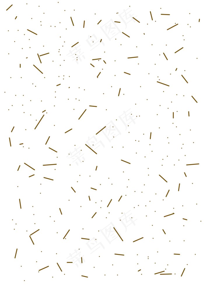 烫金抽象点线星空手绘,免抠元素(3508*4961px 300 dpi )psd模版下载